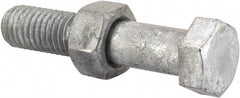 Value Collection - 1/2-13 Thread, 2-1/2" Length Under Head, Steel Hex Head Bolt - Hot Dipped Galvanized Coated, 3/4" Hex, UNC Thread, ANSI/ASME B18.2.2 & ASME B18.2.1, Grade 2 - All Tool & Supply