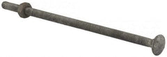 Value Collection - 1/4-20 UNC 6" Length Under Head, Standard Square Neck, Carriage Bolt - 1006-1050 Steel, Galvanized Zinc-Plated Finish - All Tool & Supply