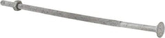 Value Collection - 1/4-20 UNC 8" Length Under Head, Standard Square Neck, Carriage Bolt - 1006-1050 Steel, Galvanized Zinc-Plated Finish - All Tool & Supply