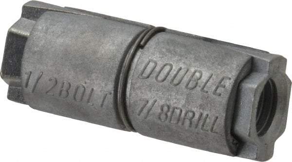 Value Collection - 1/2" Diam, 7/8" Drill, 2" OAL, 1" Min Embedment Double Expansion Concrete Anchor - Zinc - All Tool & Supply