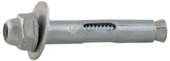 Value Collection - 1/4" Diam, 1/4" Drill, 5/8" OAL, 2-1/8" Min Embedment Sleeve Concrete Anchor - Steel, Zinc-Plated Finish, Acorn Nut Head - All Tool & Supply