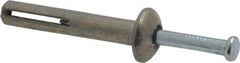 Value Collection - 1/4" Diam, 1/4" Drill, 1-1/2" OAL, 8-1/2" Min Embedment Hammer Drive Concrete Anchor - Zamac Alloy, Zinc-Plated Finish, Mushroom Head - All Tool & Supply