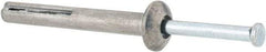 Value Collection - 1/4" Diam, 1/4" Drill, 2" OAL, Hammer Drive Concrete Anchor - Zamac Alloy, Zinc-Plated Finish, Mushroom Head - All Tool & Supply