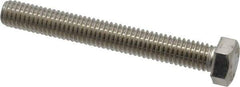 Value Collection - 3/8-16 UNC, 3" Length Under Head Hex Head Cap Screw - Fully Threaded, Grade 18-8 Stainless Steel, 9/16" Hex - All Tool & Supply