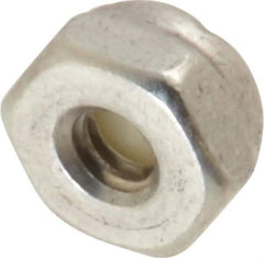 Value Collection - #6-32 UNC 18-8 Hex Lock Nut with Nylon Insert - 5/16" Width Across Flats, 3/16" High - All Tool & Supply