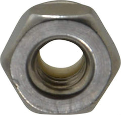 Value Collection - #10-32 UNF 18-8 Hex Lock Nut with Nylon Insert - 3/8" Width Across Flats, 1/4" High - All Tool & Supply