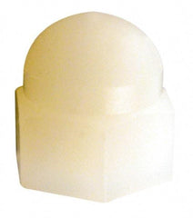 Made in USA - 5/16-18" UNC, 9/16" Width Across Flats, Uncoated Nylon Acorn Nut - 1/2" Overall Height - All Tool & Supply