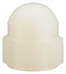 Made in USA - #6-32 UNC, 5/16" Width Across Flats, Uncoated Nylon Acorn Nut - 11/32" Overall Height - All Tool & Supply