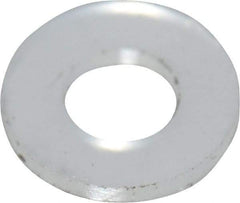 Made in USA - #2 Screw, Grade 6/6 Nylon Standard Flat Washer - 2.39mm ID x 4.78mm OD, 0.51mm Thick - All Tool & Supply