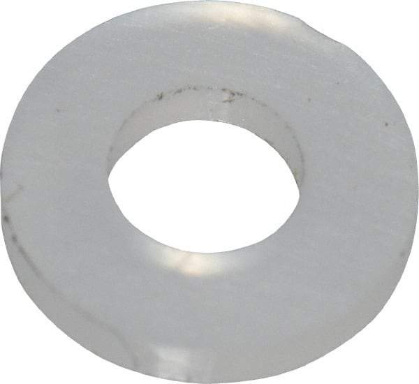 Made in USA - #3 Screw, Grade 6/6 Nylon Standard Flat Washer - 2.64mm ID x 5.59mm OD, 0.79mm Thick - All Tool & Supply