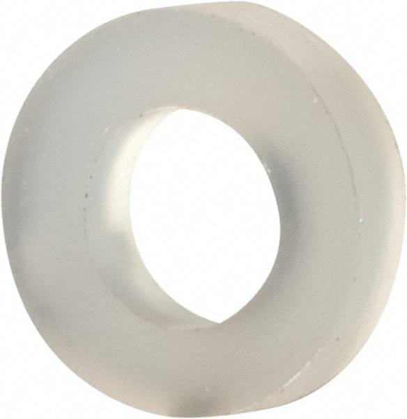 Made in USA - #4 Screw, Grade 6/6 Nylon Standard Flat Washer - 2.84mm ID x 5.23mm OD, 1.35mm Thick - All Tool & Supply