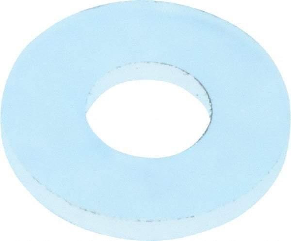 Made in USA - #4 Screw, Grade 6/6 Nylon Standard Flat Washer - 3.05mm ID x 7.11mm OD, 0.76mm Thick - All Tool & Supply