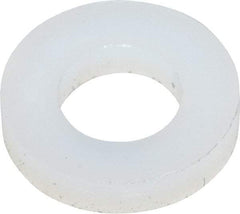 Made in USA - #6 Screw, Grade 6/6 Nylon Standard Flat Washer - 4.11mm ID x 7.92mm OD, 1.57mm Thick - All Tool & Supply