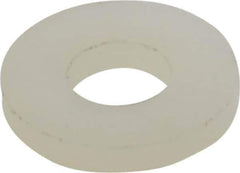 Made in USA - #8 Screw, Grade 6/6 Nylon Standard Flat Washer - 4.5mm ID x 10.36mm OD, 1.57mm Thick - All Tool & Supply