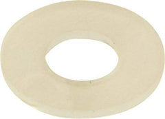 Made in USA - #10 Screw, Grade 6/6 Nylon Standard Flat Washer - 4.95mm ID x 11.1mm OD, 0.79mm Thick - All Tool & Supply