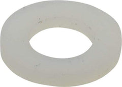 Made in USA - 1/4" Screw, Grade 6/6 Nylon Standard Flat Washer - 6.4mm ID x 11.99mm OD, 1.5mm Thick - All Tool & Supply