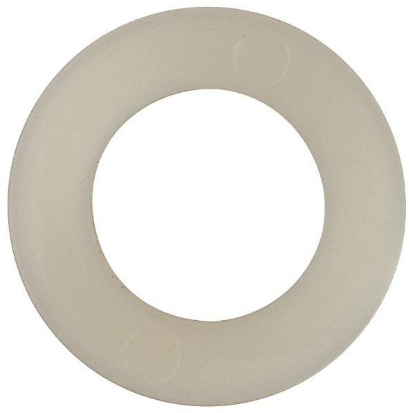 Made in USA - 7/16" Screw, Grade 6/6 Nylon Standard Flat Washer - 11.25mm ID x 3/4" OD, 1.57mm Thick - All Tool & Supply