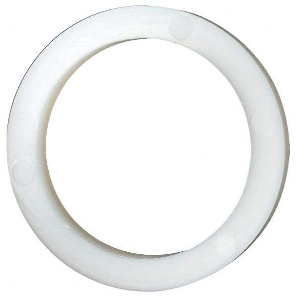 Made in USA - 13/16" Screw, Grade 6/6 Nylon Standard Flat Washer - 20.62mm ID x 26.85mm OD, 3.18mm Thick - All Tool & Supply