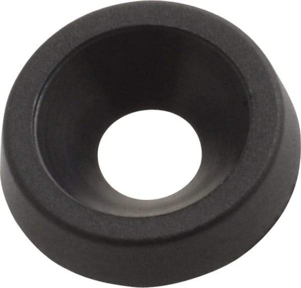 Made in USA - 2.92mm Thick, Black Oxide Finish, Nylon, Standard Countersunk Washer - 4.34mm ID x 12.95mm OD - All Tool & Supply