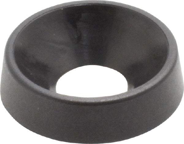 Made in USA - 4.57mm Thick, Black Oxide Finish, Nylon, Standard Countersunk Washer - 6.6mm ID x 17.35mm OD - All Tool & Supply