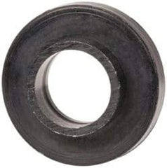 Made in USA - #6 Screw, 3/64" Shoulder Length, Nylon Shoulder Washer - Black, 0.29" Flange Diam, 3/64" Flange Thickness, 0.14" ID, 0.17" OD - All Tool & Supply