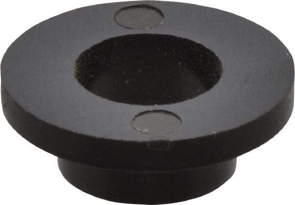 Made in USA - 1/4" Screw, 1/8" Shoulder Length, Nylon Shoulder Washer - Black, 0.513" Flange Diam, 1/16" Flange Thickness, 0.26" ID, 5/16" OD - All Tool & Supply