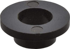 Made in USA - 1/4" Screw, 1/8" Shoulder Length, Nylon Shoulder Washer - Black, 0.513" Flange Diam, 1/16" Flange Thickness, 0.26" ID, 5/16" OD - All Tool & Supply