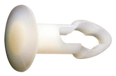 Made in USA - 5/32" Hole Diam, Keyhole Shank, Nylon Panel Rivet - 1/4" Material Thickness, 5/16" Head Diam - All Tool & Supply