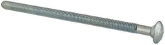 Value Collection - 3/8-16 UNC 7" Length Under Head, Standard Square Neck, Carriage Bolt - Grade 2 Steel, Zinc-Plated Finish - All Tool & Supply