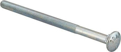 Value Collection - 1/2-13 UNC 8-1/2" Length Under Head, Standard Square Neck, Carriage Bolt - Grade 2 Steel, Zinc-Plated Finish - All Tool & Supply