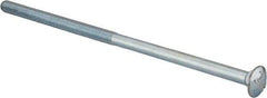 Value Collection - 1/2-13 UNC 12" Length Under Head, Standard Square Neck, Carriage Bolt - Grade 2 Steel, Zinc-Plated Finish - All Tool & Supply