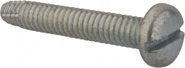 Value Collection - 1/4-20 UNC 1-1/2" Length Under Head Slotted Thread Cutting Screw - All Tool & Supply