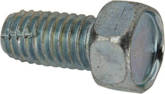 Value Collection - 3/8-16 UNC Thread, 3/4" Length Under Head, Hex Drive Steel Thread Cutting Screw - Hex Head, Grade 2, Point Type F, Zinc-Plated Finish - All Tool & Supply