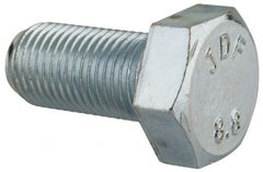 Value Collection - M12x1.25mm Metric Fine, 25mm Length Under Head Hex Head Cap Screw - All Tool & Supply