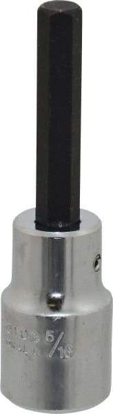 Proto - 1/2" Drive, 5/16" Hex Bit Socket - 3-1/4" OAL, 1-3/4" Bit Length - All Tool & Supply