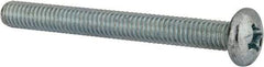 Value Collection - 5/16-18 UNC, 3" Length Under Head Phillips Drive Machine Screw - Pan Head, Grade 2 Steel, Zinc-Plated Finish, Without Washer - All Tool & Supply