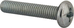 Value Collection - 3/8-16 UNC, 2" Length Under Head Phillips Drive Machine Screw - Pan Head, Grade 2 Steel, Zinc-Plated Finish, Without Washer - All Tool & Supply