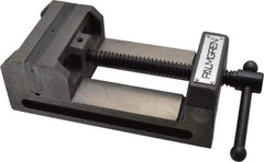 Palmgren - 4-1/2" Jaw Opening Capacity x 1-1/2" Throat Depth, Horizontal Drill Press Vise - 4" Wide Jaw, Stationary Base, Standard Speed, 7-5/16" OAL x 2-3/4" Overall Height - All Tool & Supply