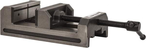 Palmgren - 6" Jaw Opening Capacity x 2" Throat Depth, Horizontal Drill Press Vise - 6" Wide Jaw, Stationary Base, Standard Speed, 11-15/16" OAL x 3-1/2" Overall Height - All Tool & Supply