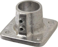 Hollaender - 1" Pipe, Base Flange, Aluminum Alloy Flange Pipe Rail Fitting - Bright Finish - All Tool & Supply