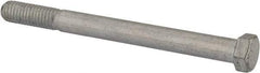 Made in USA - 7/16-14 UNC, 5" Length Under Head Hex Head Cap Screw - Partially Threaded, Grade 5 Steel, Zinc-Plated Finish, 5/8" Hex - All Tool & Supply