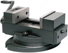 Wilton - 4" Jaw Width, 4" Max Jaw Opening, 1-1/2" Throat Depth, Manual Precision Self Centering Vise - Alloy Steel, 11-13/32" OAL x 7.9" OAW x 6-7/64" OAH - All Tool & Supply