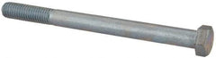 Value Collection - 1/2-13 UNC, 6" Length Under Head Hex Head Cap Screw - Partially Threaded, Grade 2 Steel, Zinc-Plated Finish, 3/4" Hex - All Tool & Supply