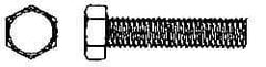 Value Collection - 5/16-18 UNC, 2-1/2" Length Under Head Hex Head Cap Screw - Fully Threaded, Grade 316 Stainless Steel, Uncoated, 1/2" Hex - All Tool & Supply