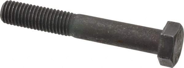 Value Collection - M12x1.75mm Metric Coarse, 80mm Length Under Head Hex Head Cap Screw - Partially Threaded, Grade 10.9 Steel, Black Oxide Finish, 19mm Hex - All Tool & Supply