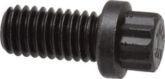 Value Collection - 3/8-16 UNC, 3/4" Length Under Head, 12 Point Drive Flange Bolt - 3/4" Thread Length, 170M PSI Alloy Steel, Smooth Flange, Uncoated - All Tool & Supply