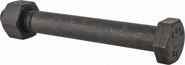 Value Collection - 1-8 Thread, 8" Length Under Head, Steel Hex Head Bolt - Uncoated, UNC Thread, ASTM A325 - All Tool & Supply