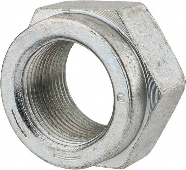 Value Collection - 1-3/8 - 12 UNF Grade C Hex Lock Nut with Distorted Thread - 2-1/16" Width Across Flats, 1-13/64" High, Cadmium Clear-Plated Finish - All Tool & Supply