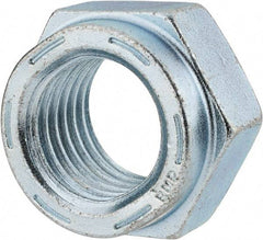 Value Collection - 1-1/4 - 7 UNC Grade C Hex Lock Nut with Distorted Thread - 1-7/8" Width Across Flats, 1-3/32" High, Cadmium Clear-Plated Finish - All Tool & Supply