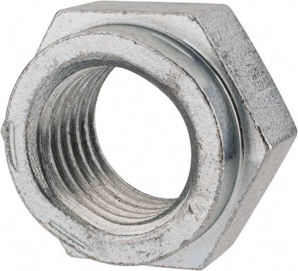 Value Collection - 1-3/8 - 6 UNC Grade C Hex Lock Nut with Distorted Thread - 2-1/16" Width Across Flats, 1-13/64" High, Cadmium Clear-Plated Finish - All Tool & Supply